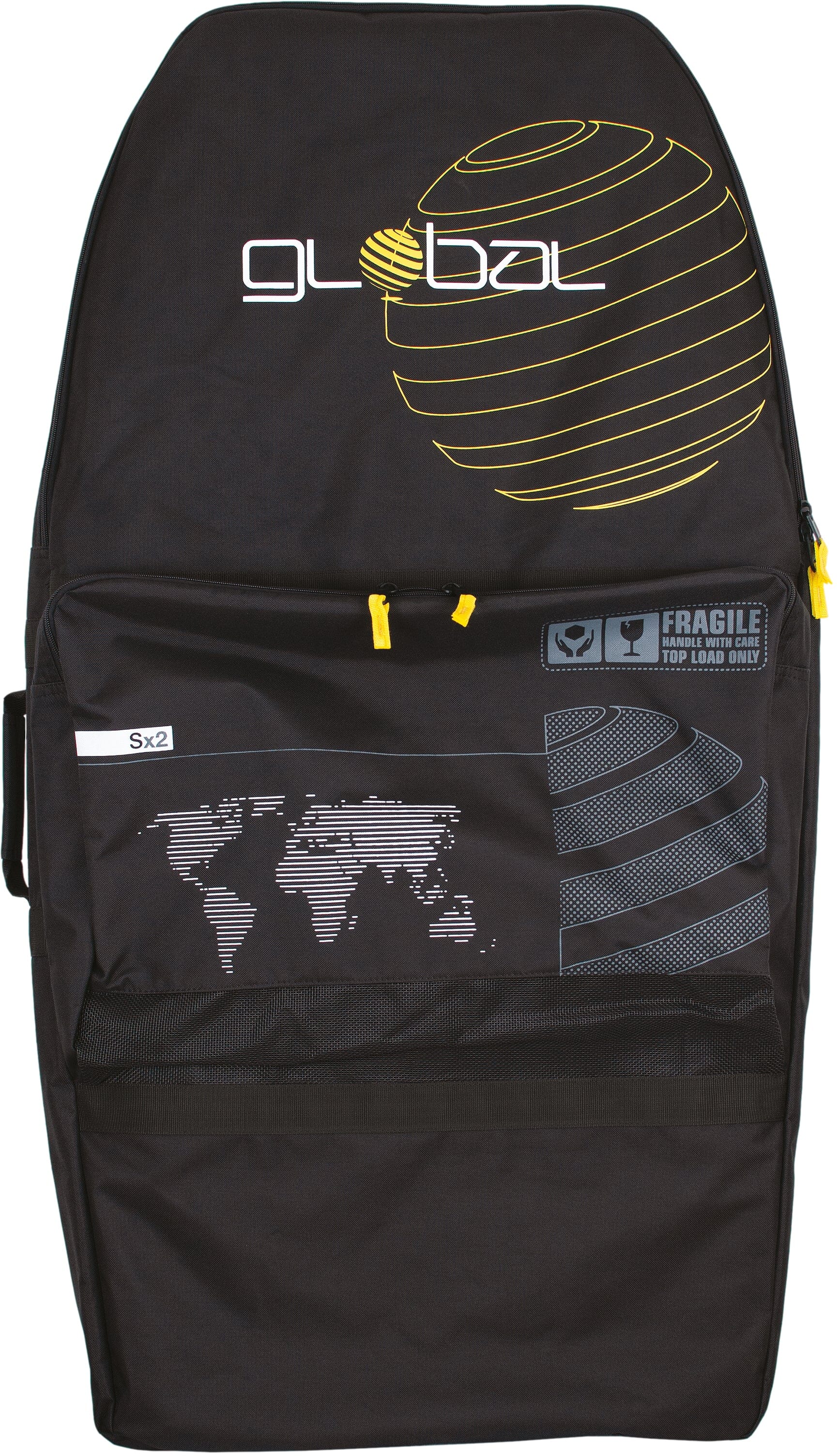 Global S3 Bodyboard Bag Board Bags Alder Black