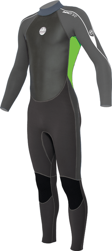 Impact Junior 3/2mm Full 2021 Children's Wetsuits Alder 6 Green