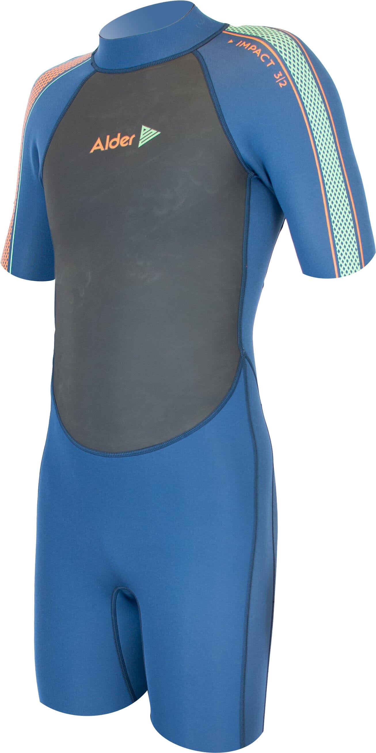 Impact Junior Shorty - Various Colours (2023) Children's Wetsuits Alder Blue Strike 6