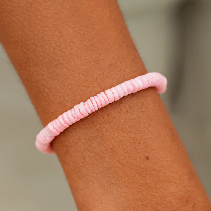 PINK PUKA SHELL CORD BRACELET Jewellery Pura Vida
