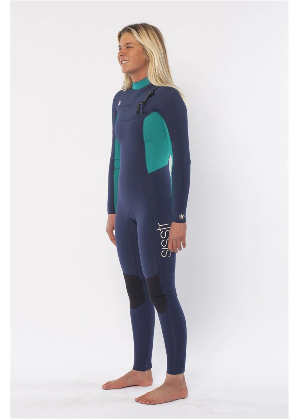 Sisstr Seven Seas 3/2 Wetsuit with Chest Zip - Strong Blue (2022) Wetsuits Sisstrevolution