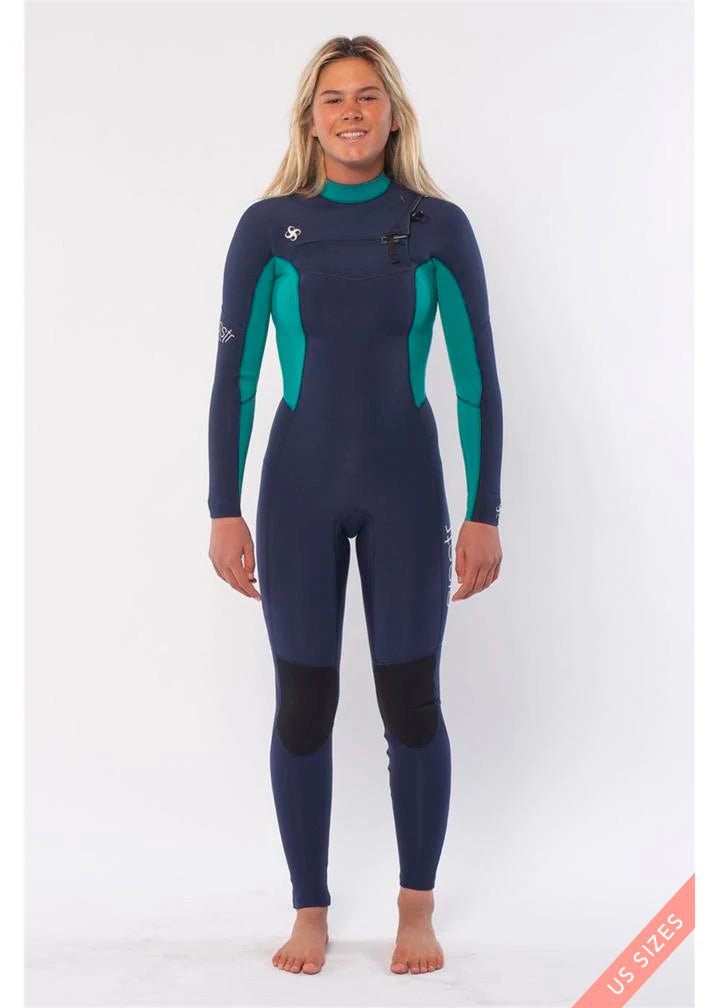 Sisstr Seven Seas 3/2 Wetsuit with Chest Zip - Strong Blue (2022) Wetsuits Sisstrevolution 4 (UK6)