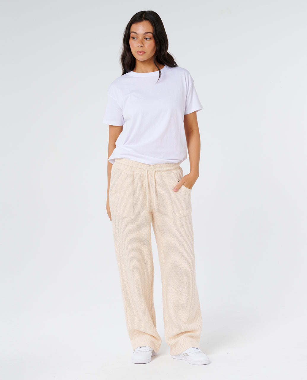 Cala Nights Textured Pant - Natural