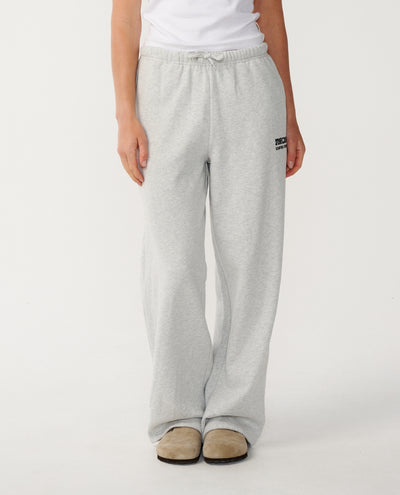 Surf Puff Wide Leg Track Pant - Grey Marle/Black