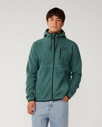 Departed Polar Fleece Zip Through - Muted Green
