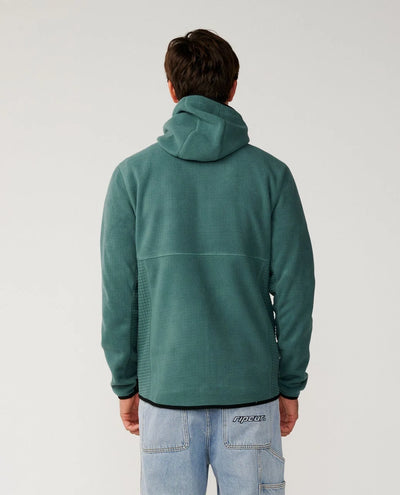 Departed Polar Fleece Zip Through - Muted Green