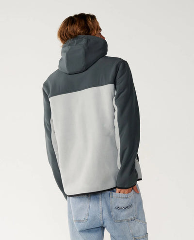 S Series Panelled Zip Through Fleece - Charcoal
