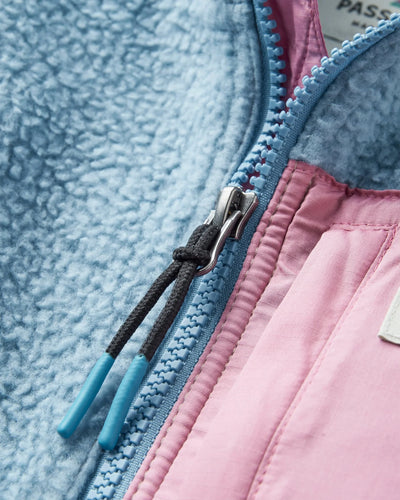 Fairbanks Sherpa Gilet - Faded Denim/Simply Taupe