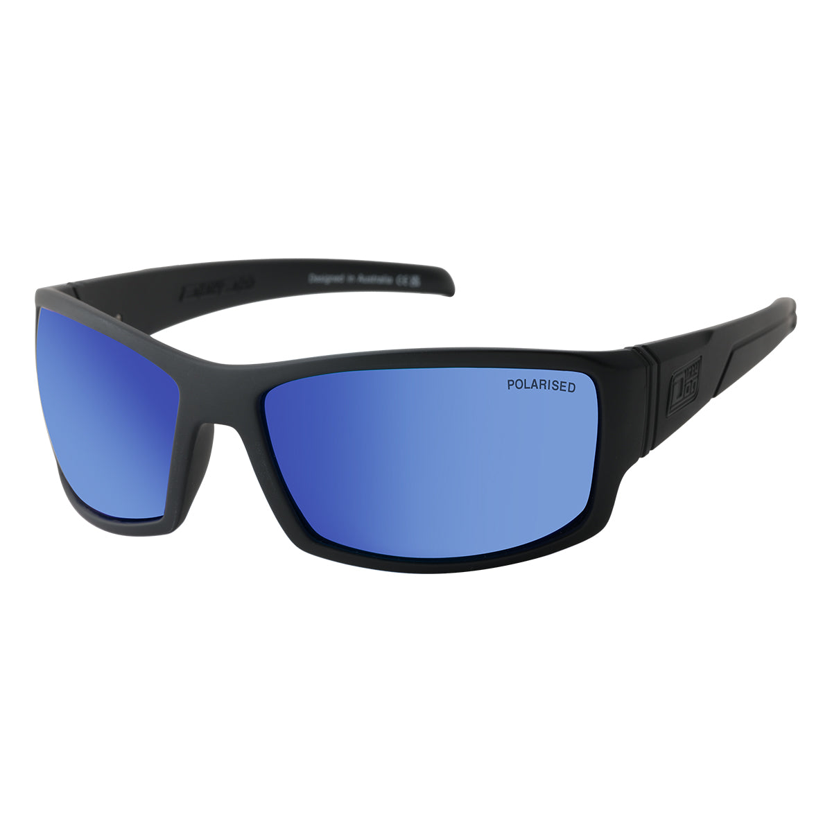 DD Defendor - Satin Black - Grey/Blue Mirror Polarised