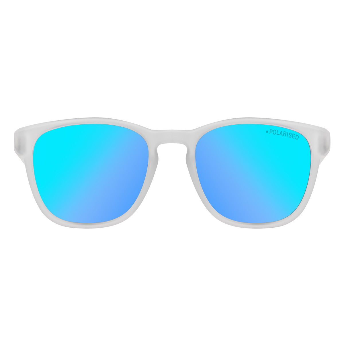 DD Lit - Satin Crystal clear - Grey/Ice Blue Mirror Polarised