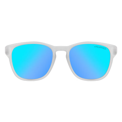 DD Lit - Satin Crystal clear - Grey/Ice Blue Mirror Polarised