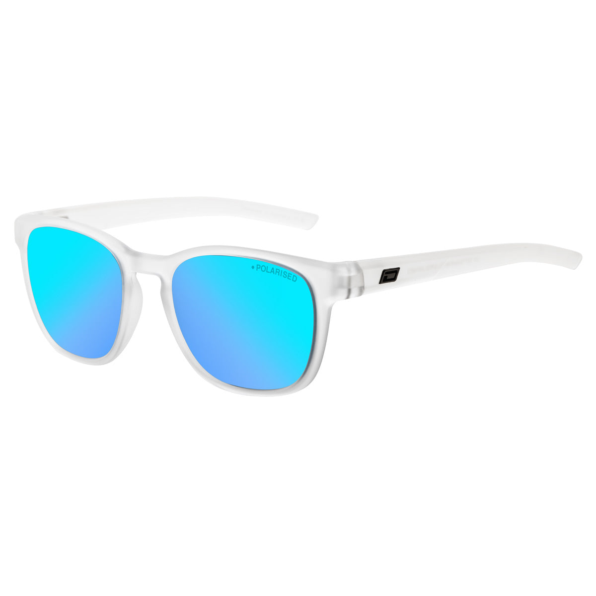 DD Lit - Satin Crystal clear - Grey/Ice Blue Mirror Polarised