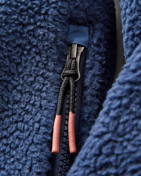 Offgrid 1/2 Zip Recycled Sherpa Fleece - Rich Navy