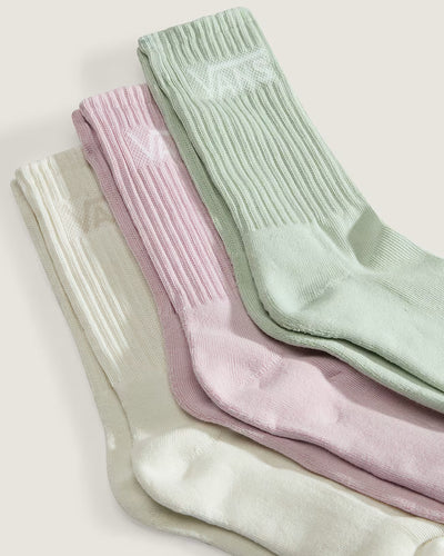 Classic Crew Sock - 3 Pack (Mint, Cream, Pink)