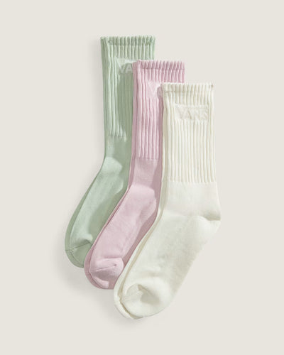 Classic Crew Sock - 3 Pack (Mint, Cream, Pink)