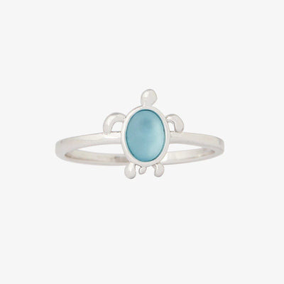 Sea Turtle Ring - Silver (Size 7)