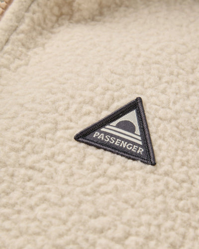 Home Full Zip Recycled Sherpa Fleece - Oatmeal