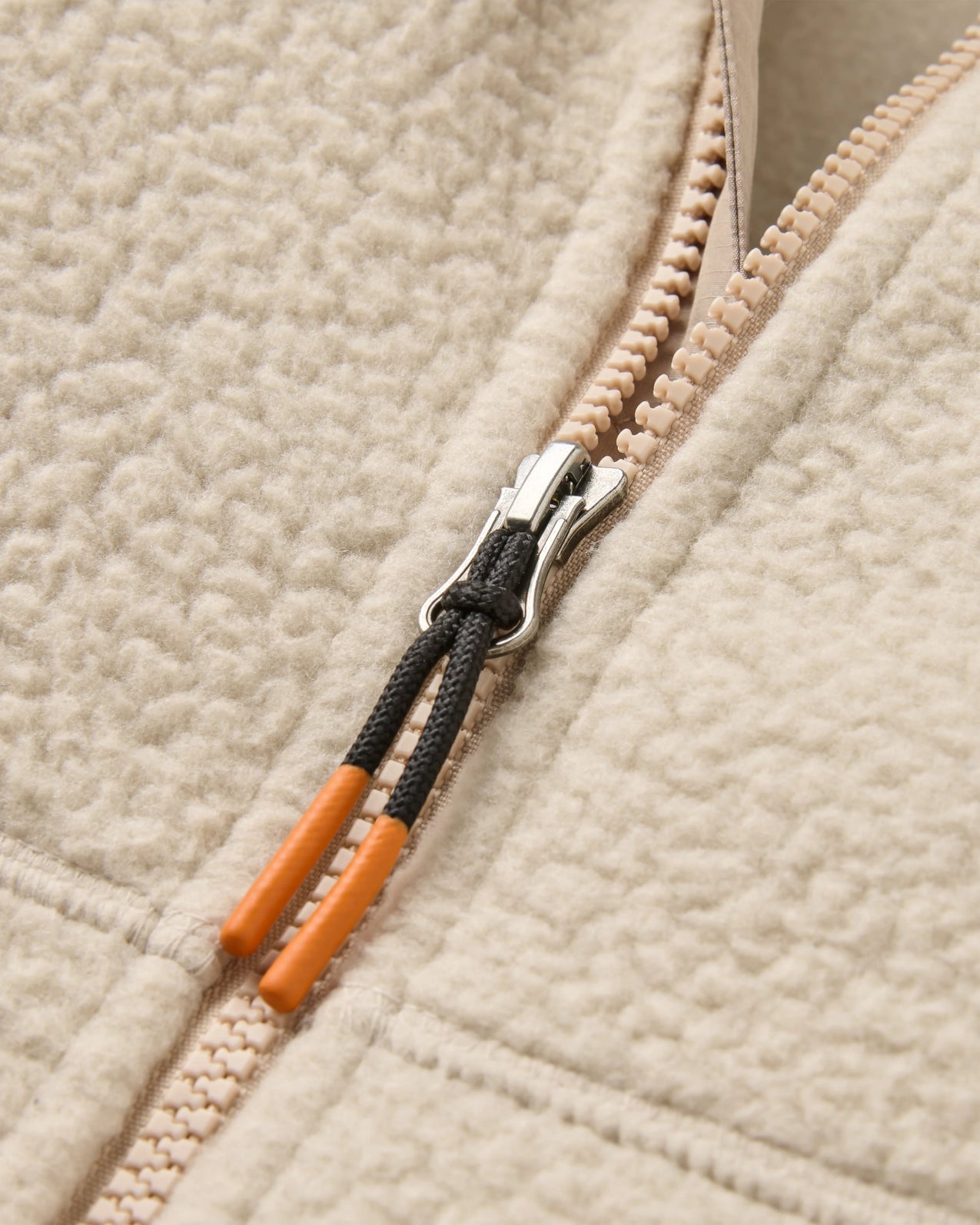 Home Full Zip Recycled Sherpa Fleece - Oatmeal