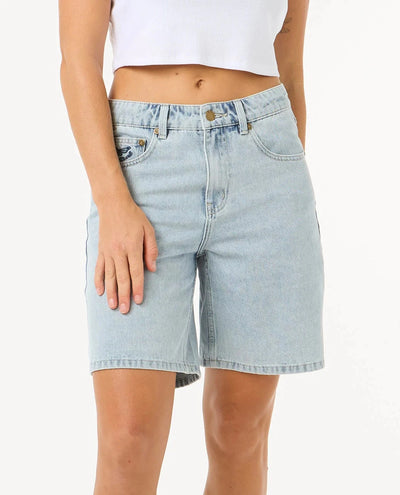 Aggie Relaxed Denim Short - Vintage Blue Women's Shorts & Boardshorts Rip Curl Women 26" 