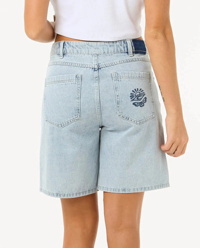 Aggie Relaxed Denim Short - Vintage Blue Women's Shorts & Boardshorts Rip Curl Women 