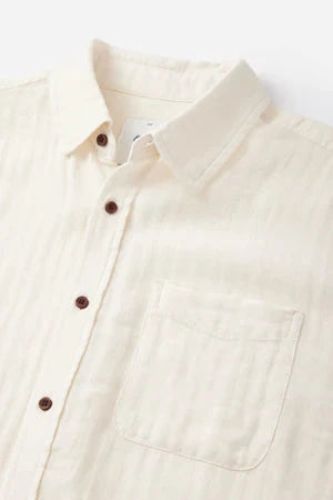 Alan Solid Shirt - Vintage White Men's Shirts & Polos Katin 