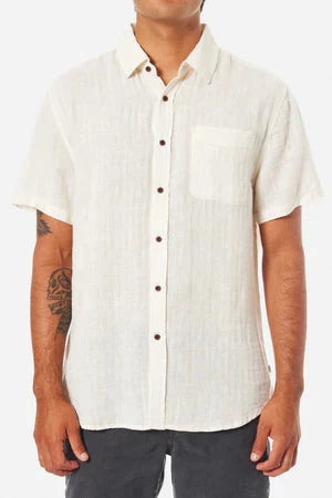 Alan Solid Shirt - Vintage White Men's Shirts & Polos Katin 