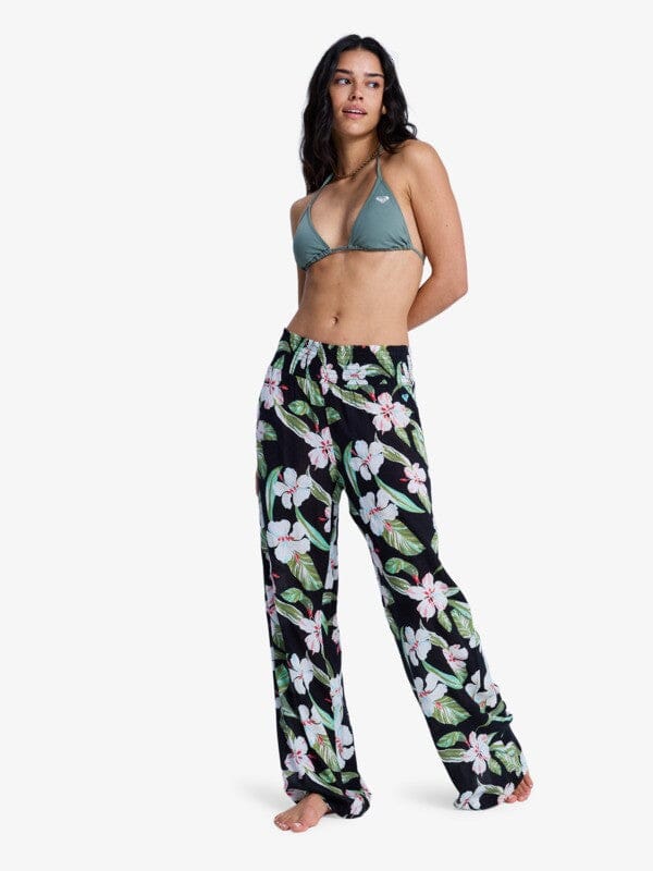 Along the Sunset Beach Trousers - Anthracite Spring Charming Women's Jeans & Trousers Roxy XS 