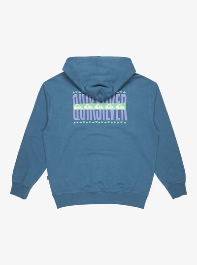 APOG Heritage Pullover Hoodie - Real Teal Men's Hoodies & Sweatshirts Quiksilver 