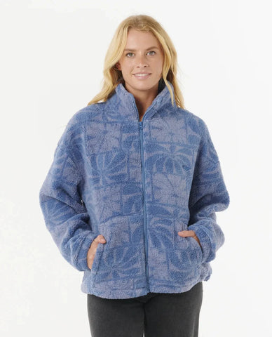 Artist Of The Search - Ty Williams Polar Fleece - Blue Women's Jackets Rip Curl Women 