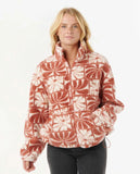 Artist Of The Search - Ty Williams Polar Fleece - Brick Women's Jackets Rip Curl Women 