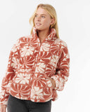 Artist Of The Search - Ty Williams Polar Fleece - Brick Women's Jackets Rip Curl Women 