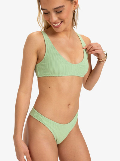 Aruba Cheeky Bikini Bottoms - Sprucetone Women's Swimsuits & Bikinis Roxy 