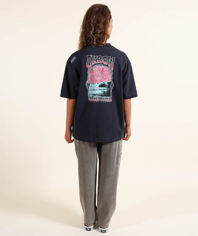 Astro Tee - Graphite Women's T-Shirts and Vest Tops Oxbow 