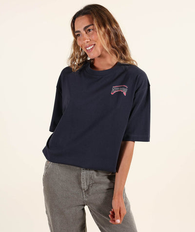 Astro Tee - Graphite Women's T-Shirts and Vest Tops Oxbow 