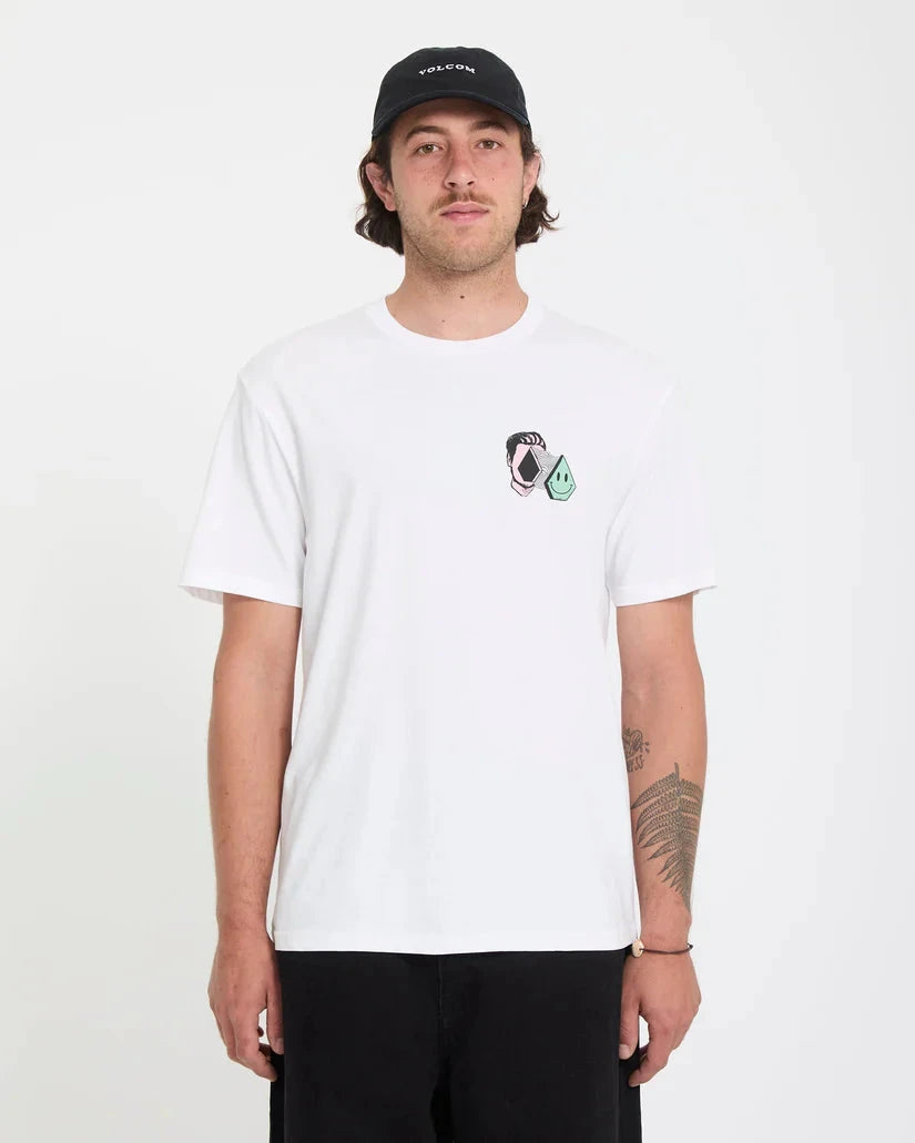 Aura T-Shirt - White Men's T-Shirts & Vests Volcom 