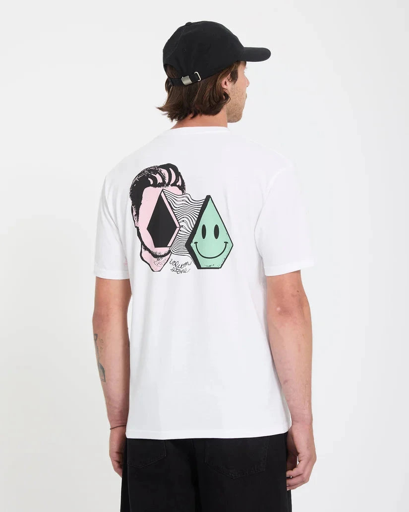 Aura T-Shirt - White Men's T-Shirts & Vests Volcom 