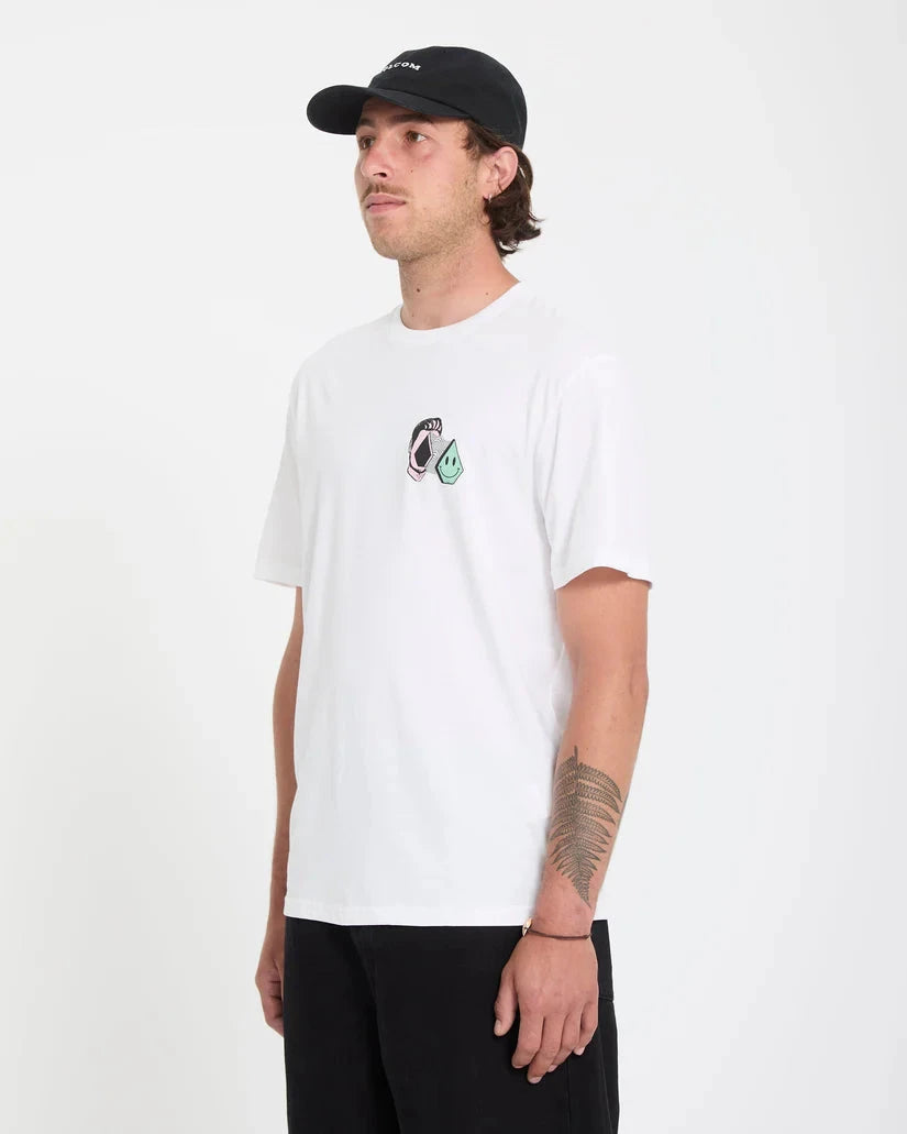 Aura T-Shirt - White Men's T-Shirts & Vests Volcom 