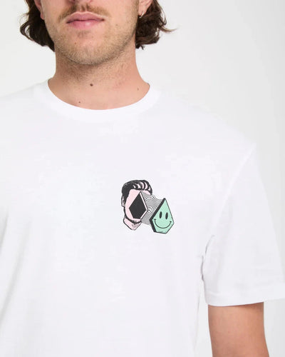 Aura T-Shirt - White Men's T-Shirts & Vests Volcom 