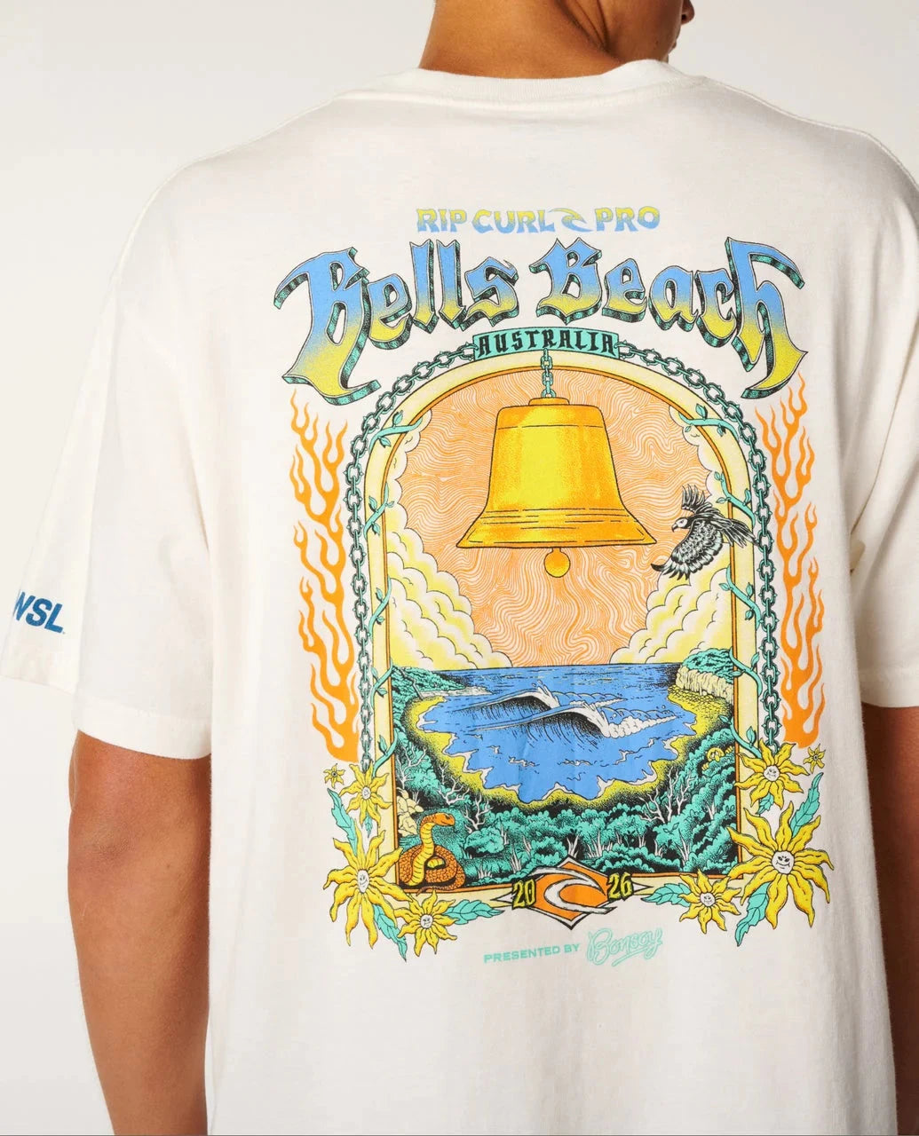 Bells Pro 26 Event Tee - Bone Men's T-Shirts & Vests Rip Curl 