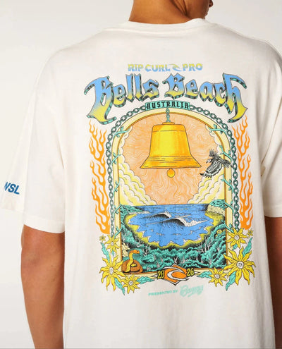 Bells Pro 26 Event Tee - Bone Men's T-Shirts & Vests Rip Curl 