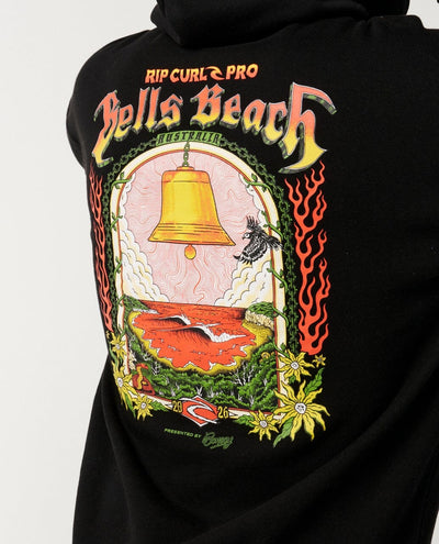 Bells Pro 26 Hood - Black Men's Hoodies & Sweatshirts Rip Curl 