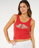 Bells Tank - Deep Red Women's T-Shirts and Vest Tops Rip Curl Women 