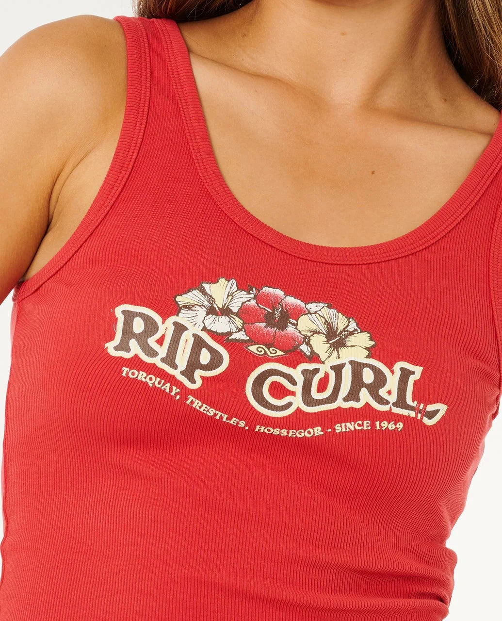 Bells Tank - Deep Red Women's T-Shirts and Vest Tops Rip Curl Women 