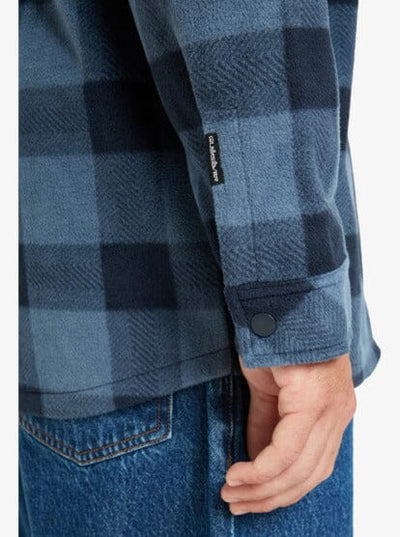 Bering Strait Check Shirt (XL) - China Blue Northsea Plaid Men's Shirts & Polos Quiksilver 