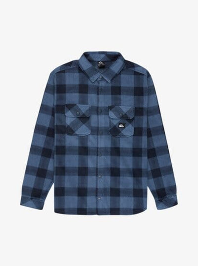 Bering Strait Check Shirt (XL) - China Blue Northsea Plaid Men's Shirts & Polos Quiksilver 