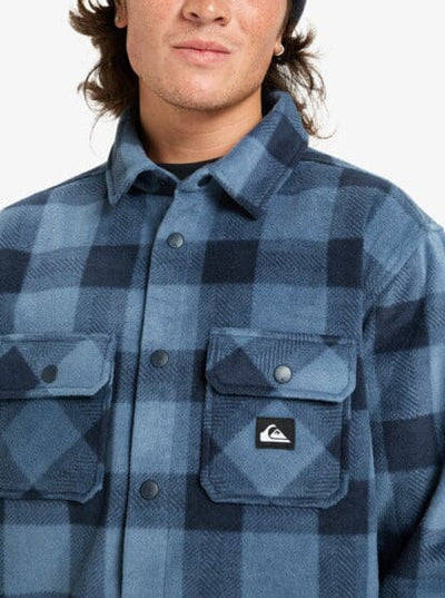 Bering Strait Check Shirt (XL) - China Blue Northsea Plaid Men's Shirts & Polos Quiksilver 