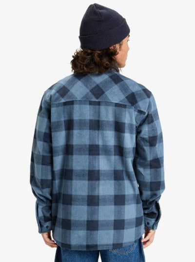 Bering Strait Check Shirt (XL) - China Blue Northsea Plaid Men's Shirts & Polos Quiksilver 