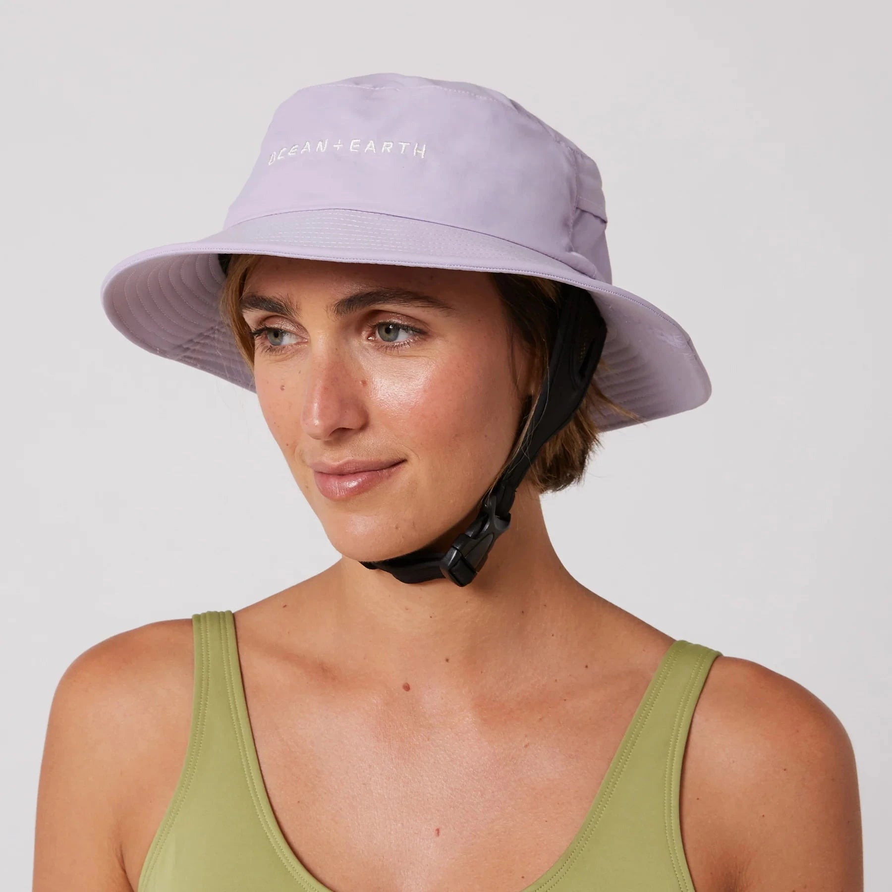 Bingin Soft Peak Surf Hat - Pale Lilac Unisex Hats Ocean & Earth 