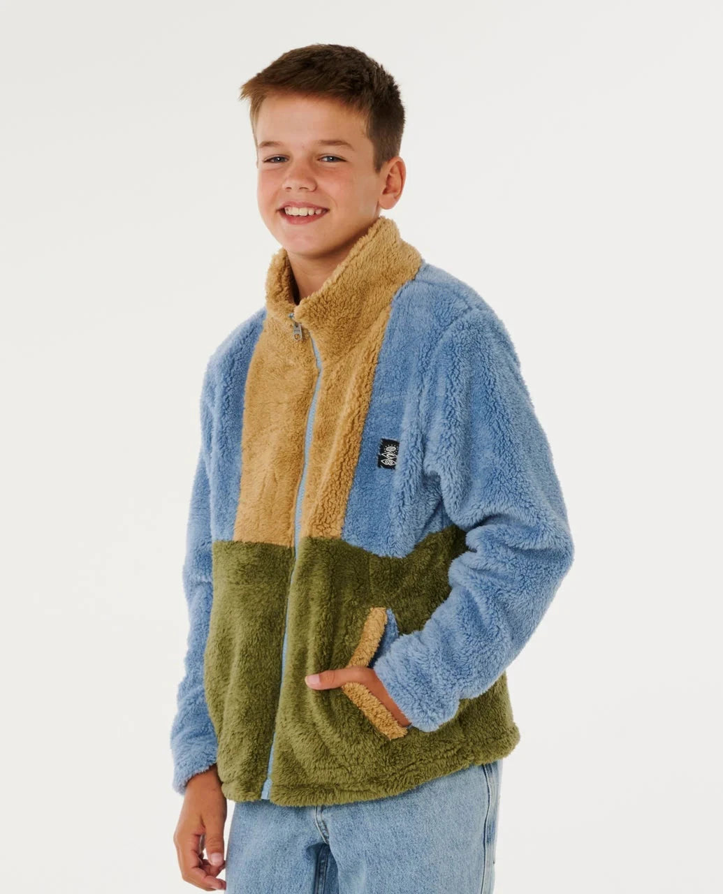 Block Party Polar Boy - Faded Denim Children's Hoodies Rip Curl 