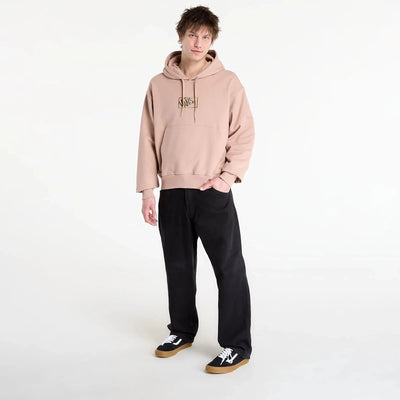 Blocked Box PO Hoodie - Warm Taupe Men's Hoodies & Sweatshirts Vans 